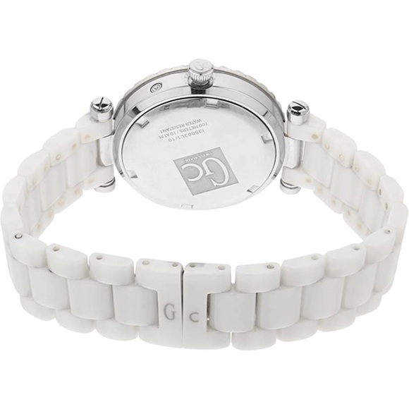 New Guess Collection 34mm Ceramic Case White Ceramic Mineral Women's Watch - Picture 6 of 6